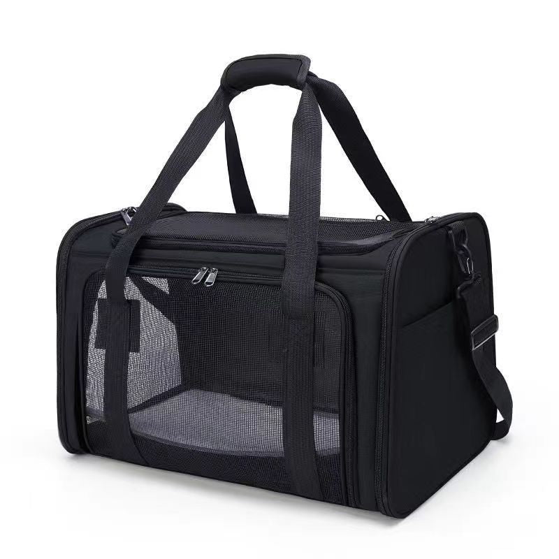 Furthers Pet Carrier Bag for Cats & Small Dogs – Soft-Sided Travel Carrier with Shoulder Strap (Up to 9kg / 19.8lbs)