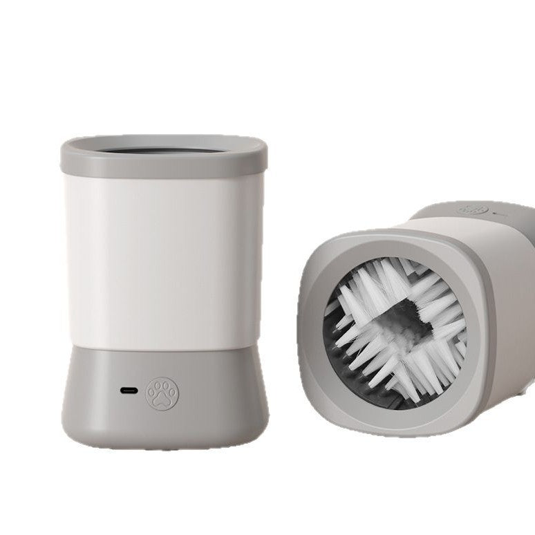 Automatic Electric Pet Paw Cleaner Cup – Rechargeable USB Dog & Cat Paw Washer with Soft Silicone Bristles for Muddy Paws