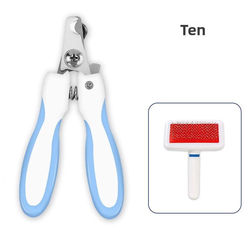 Professional Pet Nail Clipper for Cats & Dogs – Stainless Steel Grooming Trimmer with Ergonomic Safety Handle