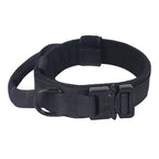 Heavy Duty Tactical Dog Collar & Leash Set for Large Dogs - Adjustable Nylon Military Training Collar with Secure Buckle