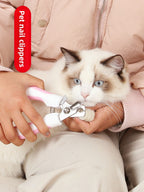 Professional Pet Nail Clipper for Cats & Dogs – Stainless Steel Grooming Trimmer with Ergonomic Safety Handle