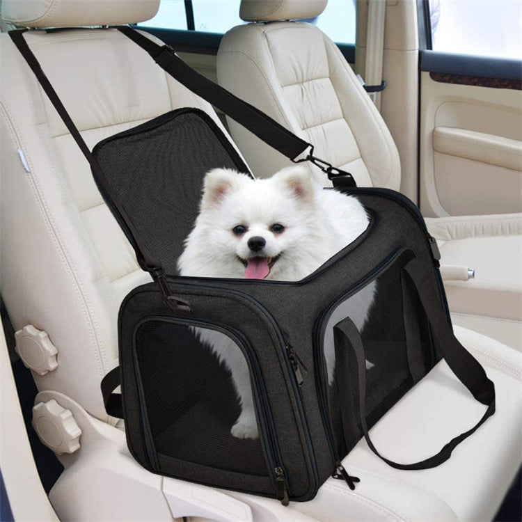 Furthers Pet Carrier Bag for Cats & Small Dogs – Soft-Sided Travel Carrier with Shoulder Strap (Up to 9kg / 19.8lbs)