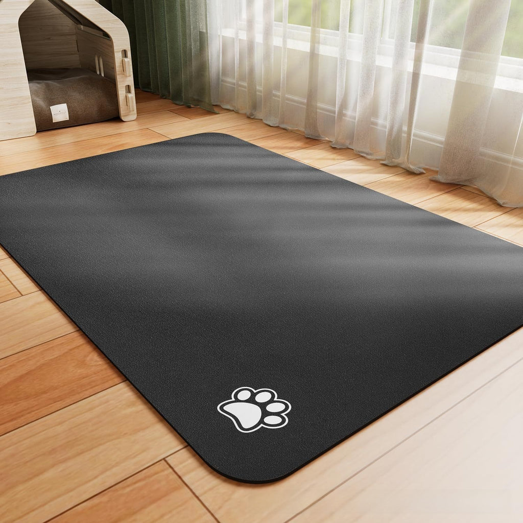 Absorbent Waterproof Dog Feeding Mat – Non-Slip Quick-Dry Pet Food & Water Bowl Mat for Mess-Free Floors