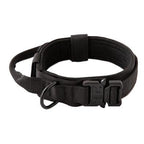 Heavy Duty Tactical Dog Collar & Leash Set for Large Dogs - Adjustable Nylon Military Training Collar with Secure Buckle