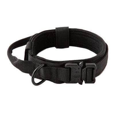 Heavy Duty Tactical Dog Collar & Leash Set for Large Dogs - Adjustable Nylon Military Training Collar with Secure Buckle