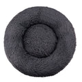 Plush Round Machine-Washable Calming Pet Bed for Dogs & Cats | Soft Long Plush Warm Sleeping Cushion