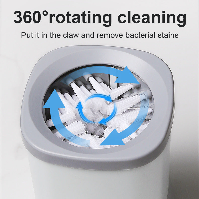 Automatic Electric Pet Paw Cleaner Cup – Rechargeable USB Dog & Cat Paw Washer with Soft Silicone Bristles for Muddy Paws