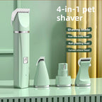 4-in-1 Rechargeable Pet Grooming Kit – Dog & Cat Hair Clipper, Nail Grinder and Paw Trimmer