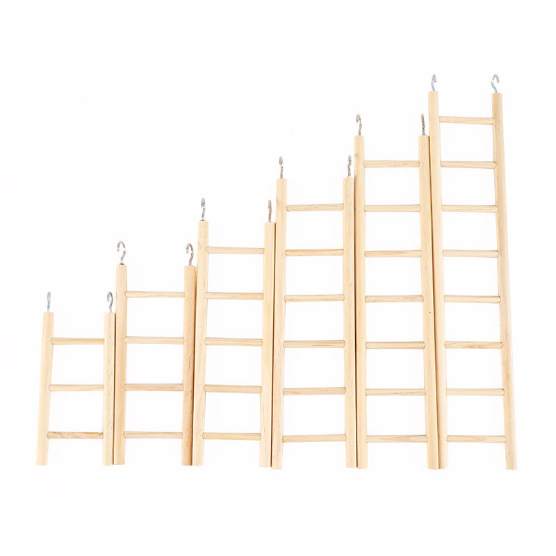 Wooden Bird Cage Climbing Ladder