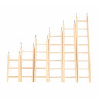 Natural Wooden Bird Climbing Ladder – Cage Exercise Toy for Parrots, Budgies, Cockatiels & Small Pets