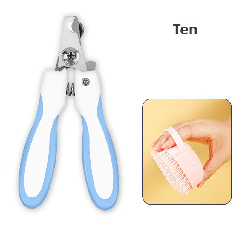 Professional Pet Nail Clipper for Cats & Dogs – Stainless Steel Grooming Trimmer with Ergonomic Safety Handle