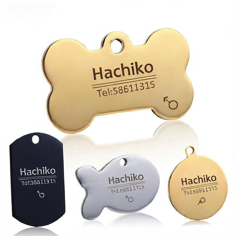 Furthers™ Personalized Pet ID Tag – Custom Engraved Dog & Cat Collar Name Tag