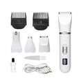 4-in-1 Pet Grooming Clipper & Nail Grinder – USB Rechargeable Dog and Cat Grooming Kit with Digital Display
