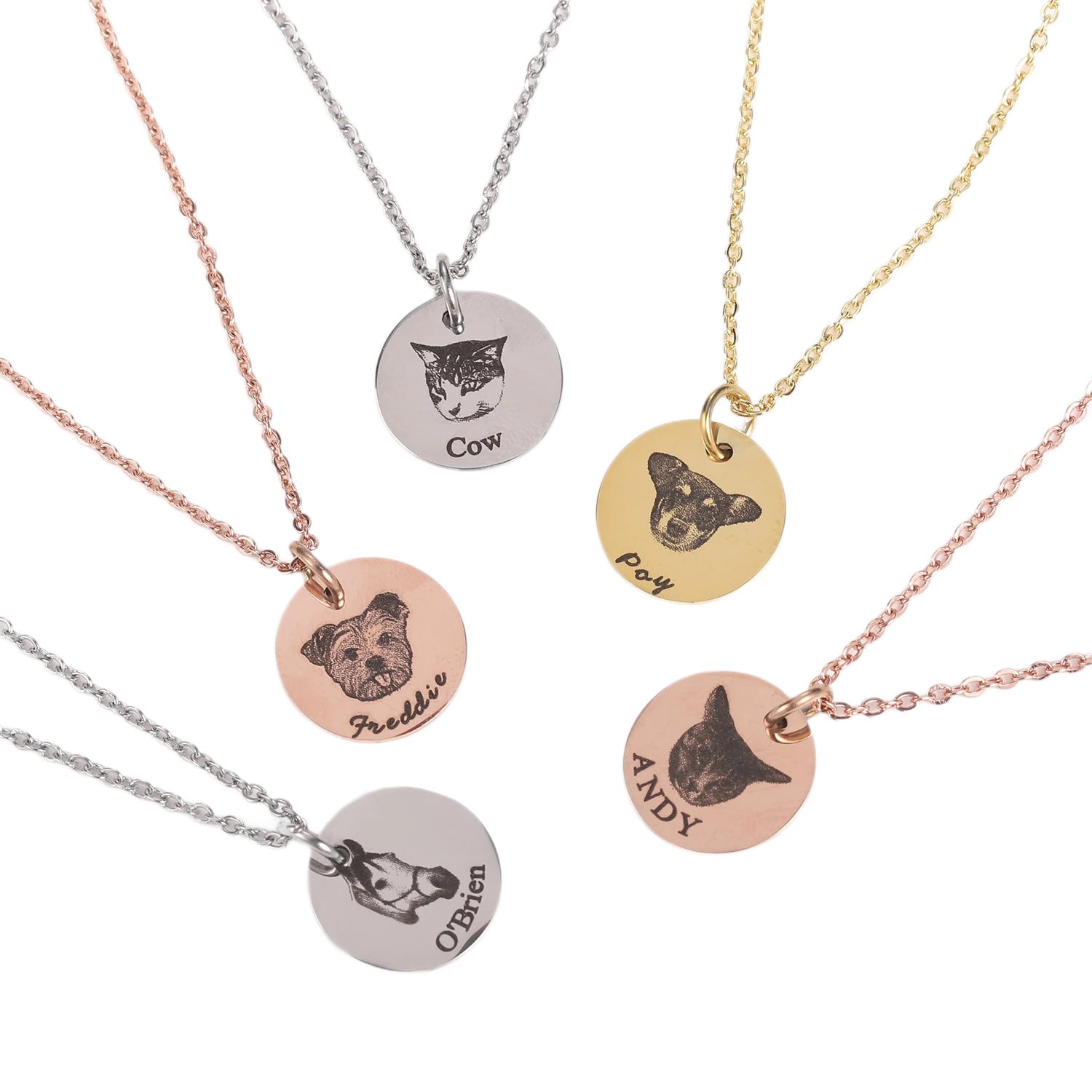 Custom Engraved Pet Memorial Necklace
