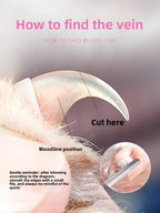 Professional Pet Nail Clipper for Cats & Dogs – Stainless Steel Grooming Trimmer with Ergonomic Safety Handle